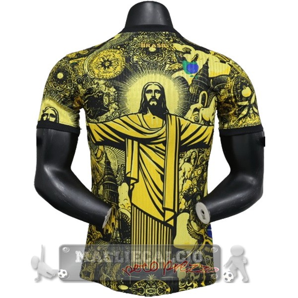 Thailandia speciale Giocatori Maglia Calcio Brasile 2024 Giallo
