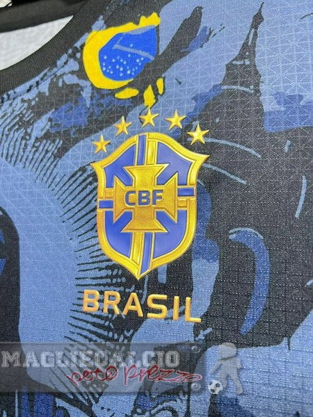 Thailandia speciale Maglia Calcio Brasile 2024 Blu Navy