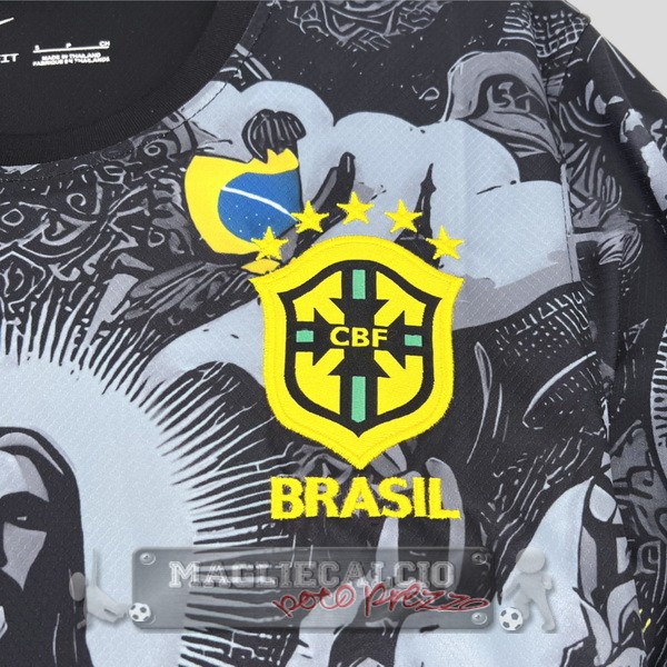 Thailandia speciale Maglia Calcio Brasile 2024 Grigio