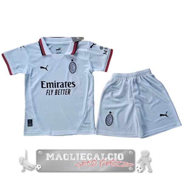 Away Conjunto De Bambino AC Milan 2024 2025 Bianco