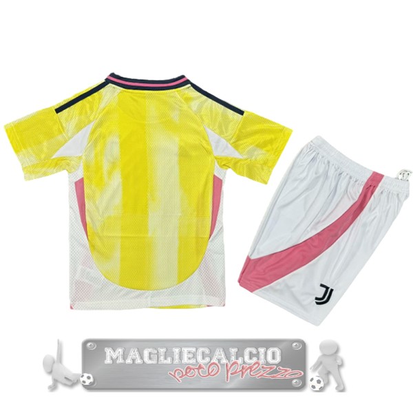 Away Conjunto De Bambino Juventus 2024 2025 Giallo Bianco