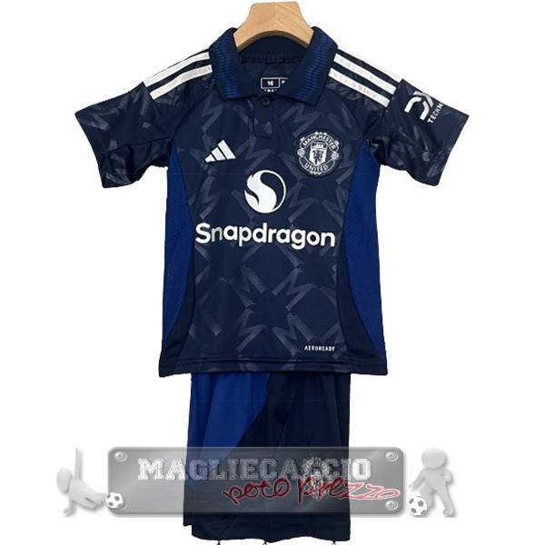 Away Conjunto De Bambino Manchester United 2024 2025 Blu