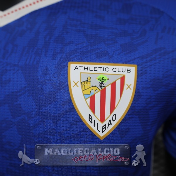 Away Giocatori Maglia Athletic Bilbao 2024 2025 Blu