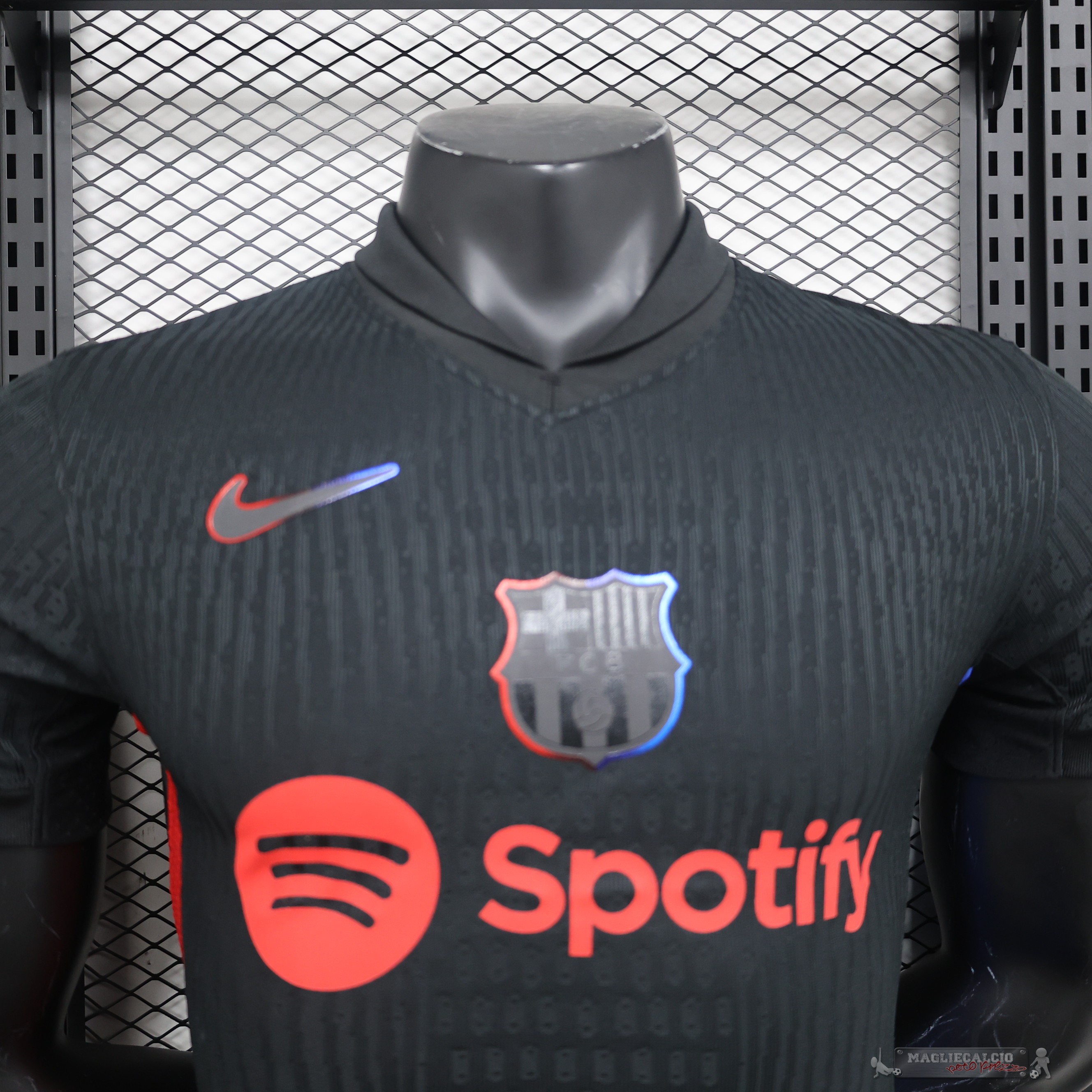 Away Giocatori Maglia Barcelona 2024 2025 Nero