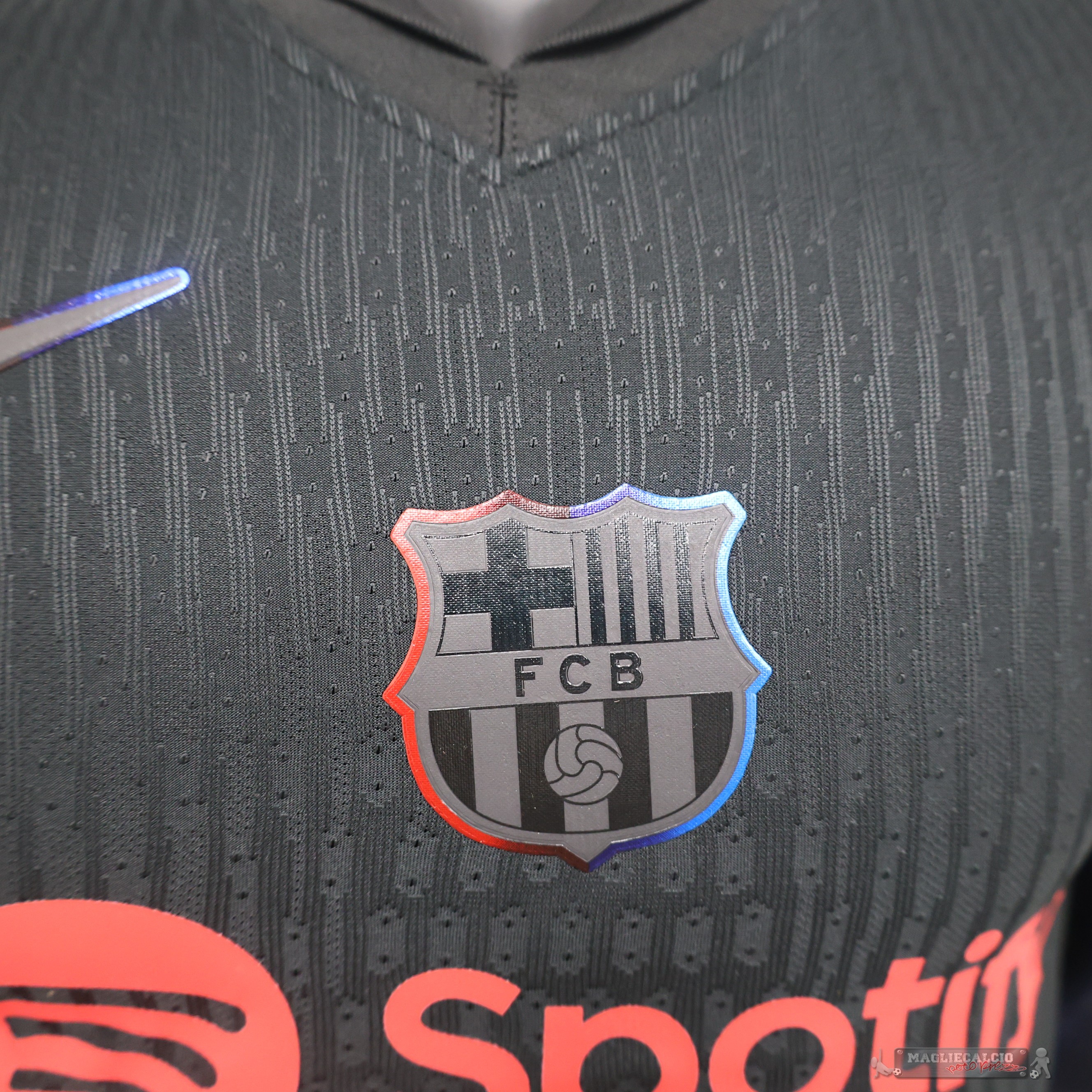 Away Giocatori Maglia Barcelona 2024 2025 Nero