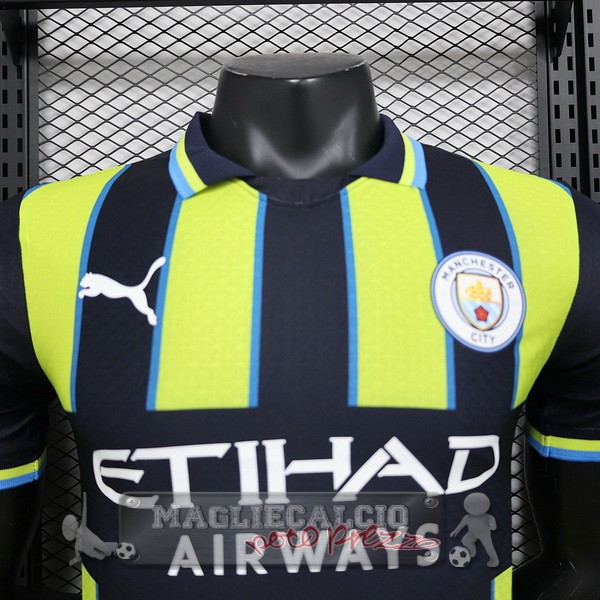 Away Giocatori Maglia Manchester City 2024 2025 Verde