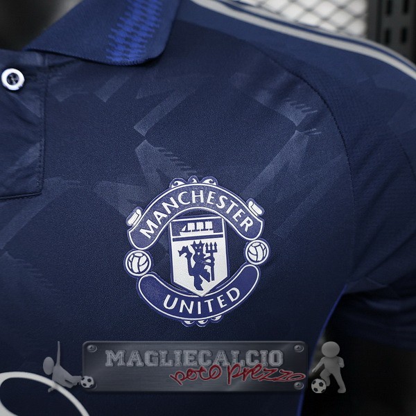 Away Giocatori Maglia Manchester United 2024 2025 Blu