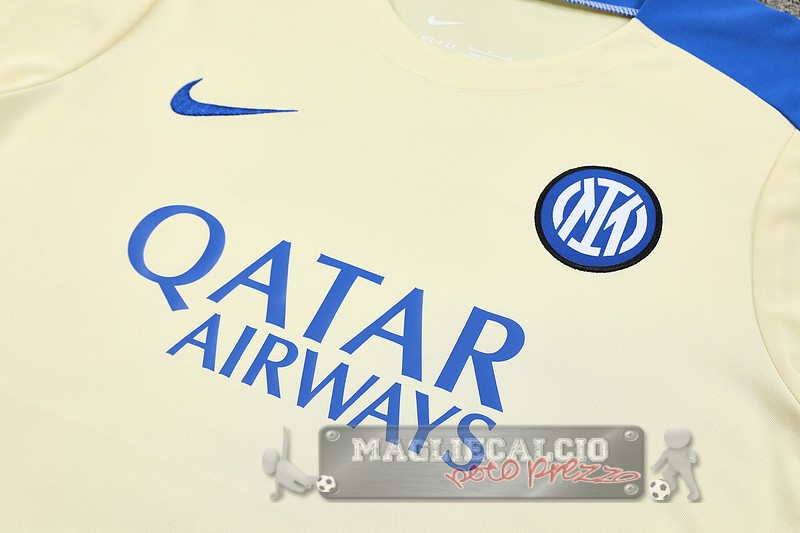 Formazione Set Completo Inter Milan 2024 2025 Giallo Grigio