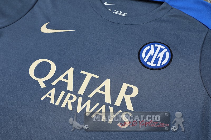 Formazione Set Completo Inter Milan 2024 2025 Grigio Blu