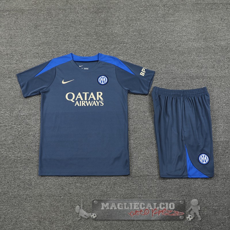 Formazione Set Completo Inter Milan 2024 2025 Grigio Blu