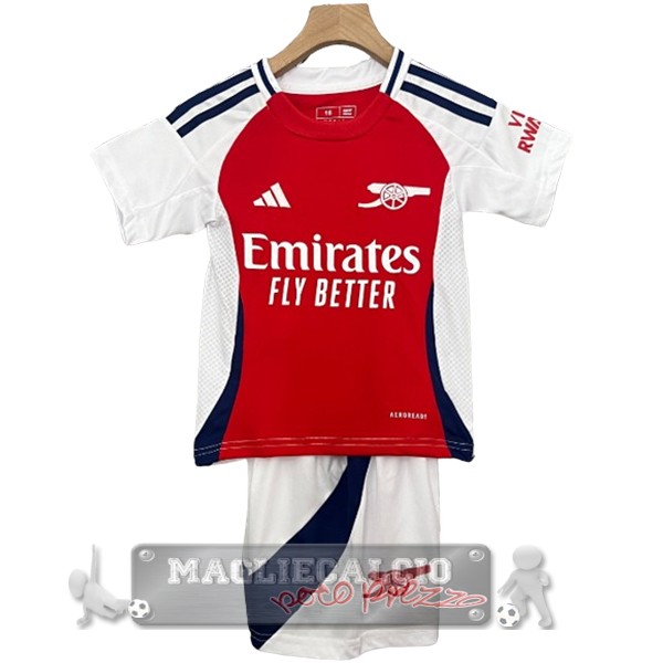Home Conjunto De Bambino Arsenal 2024 2025 Rosso Bianco
