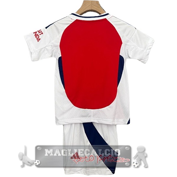 Home Conjunto De Bambino Arsenal 2024 2025 Rosso Bianco