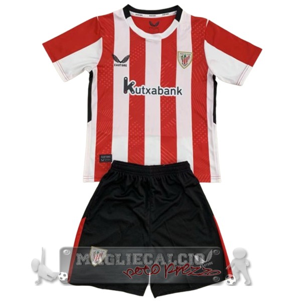 Home Conjunto De Bambino Athletic Bilbao 2024 2025 Rosso Bianco