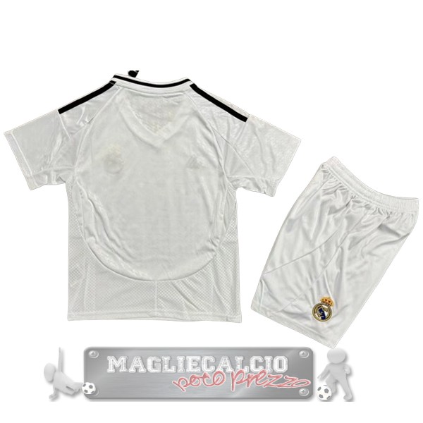 Home Conjunto De Bambino Real Madrid 2024 2025 Bianco