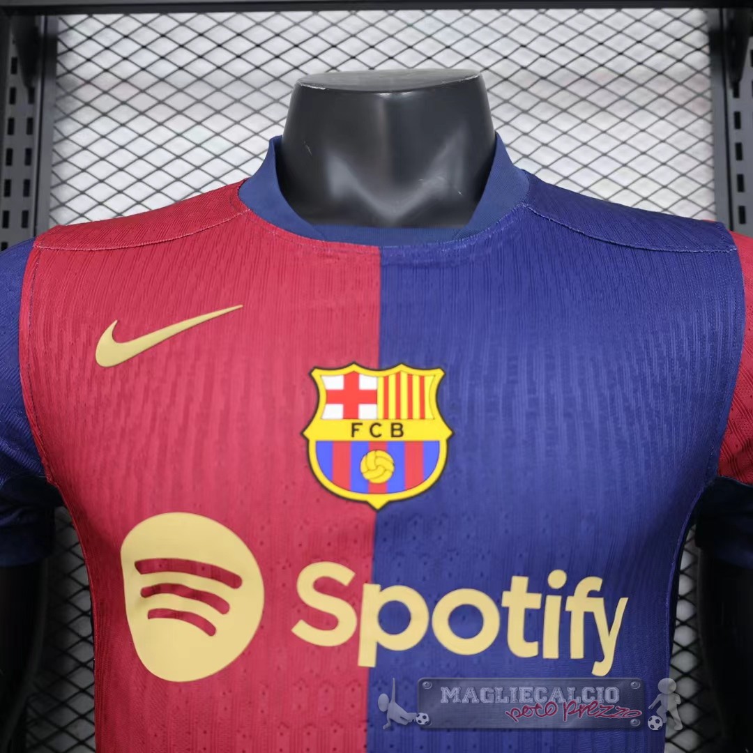Home Giocatori Maglia Barcelona 2024 2025 Blu Rosso