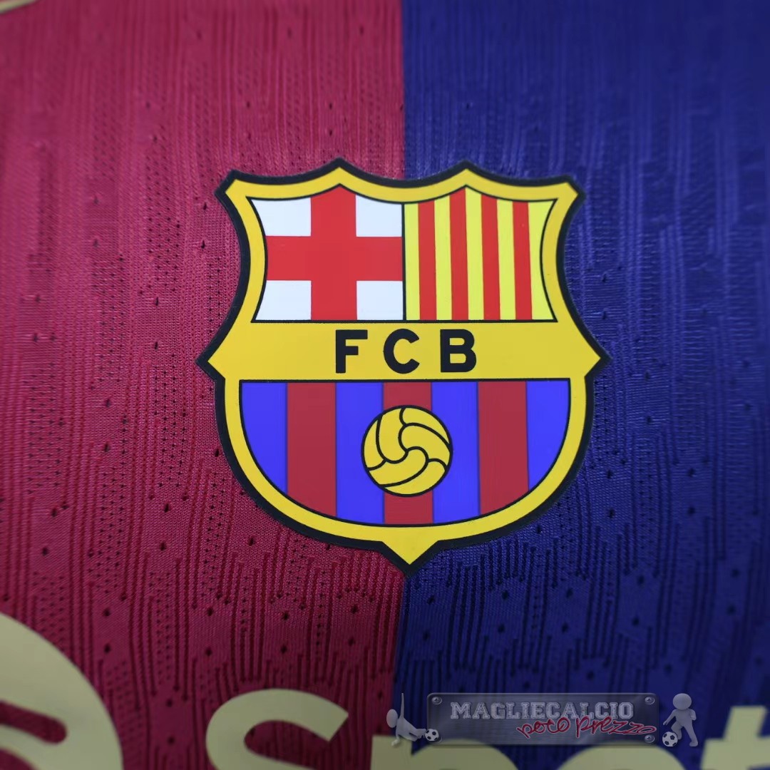 Home Giocatori Maglia Barcelona 2024 2025 Blu Rosso