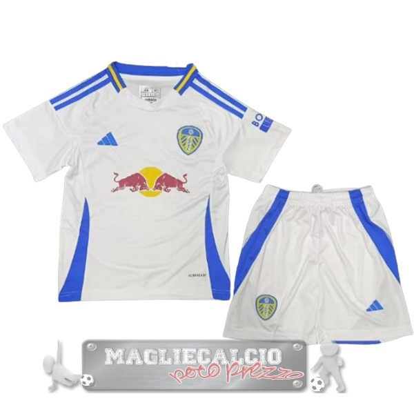 Home Maglia Conjunto De Bambino Leeds United 2024 2025 Bianco