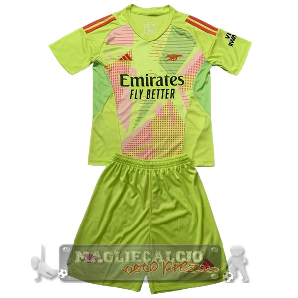 Portiere Conjunto De Bambino Arsenal 2024 2025 Giallo