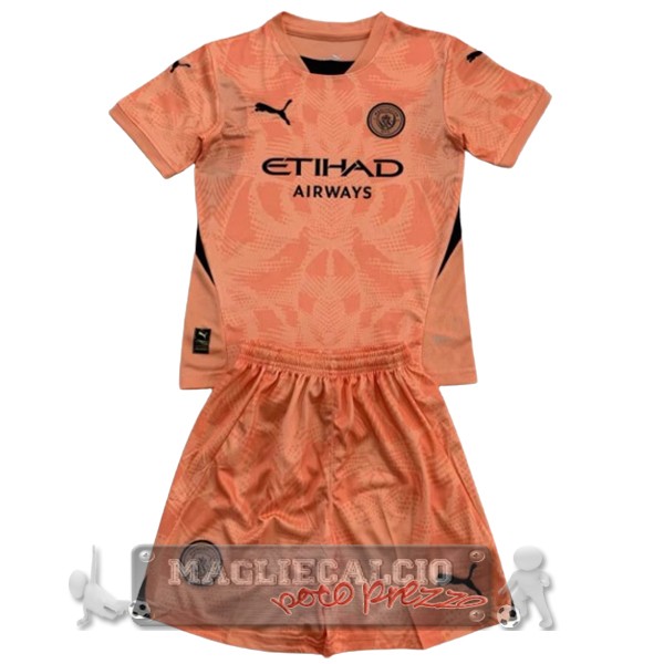 Portiere Conjunto De Bambino Manchester City 2024 2025 Arancione