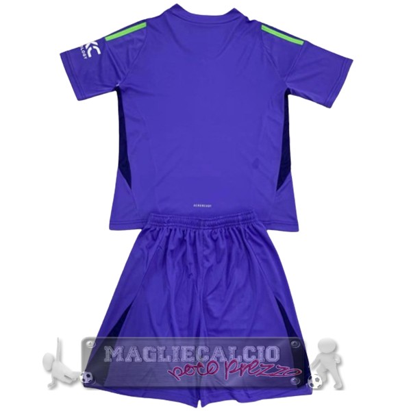 Portiere Conjunto De Bambino Manchester United 2024 2025 Purpureo