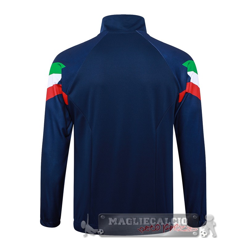 Set Completo Lunga Zip Giacca Italia 2024 Blu II Navy