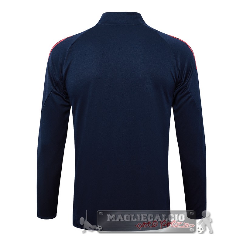 Set Completo Lunga Zip Giacca Italia 2024 Blu I Navy