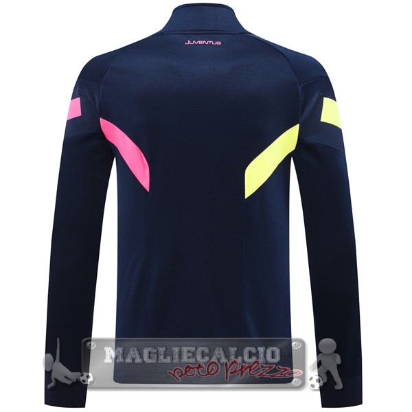 Set Completo Lunga Zip Giacca Juventus 2024 2025 Blu Navy Rosa