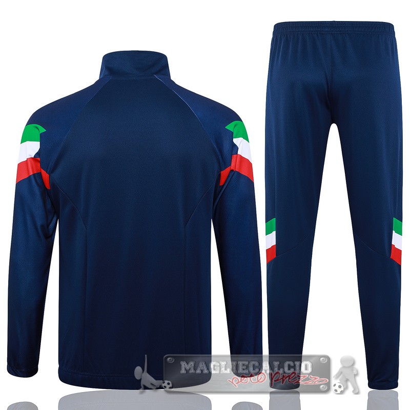 Set Completo Set Completo Lunga Zip Giacca Italia 2024 Blu II Navy
