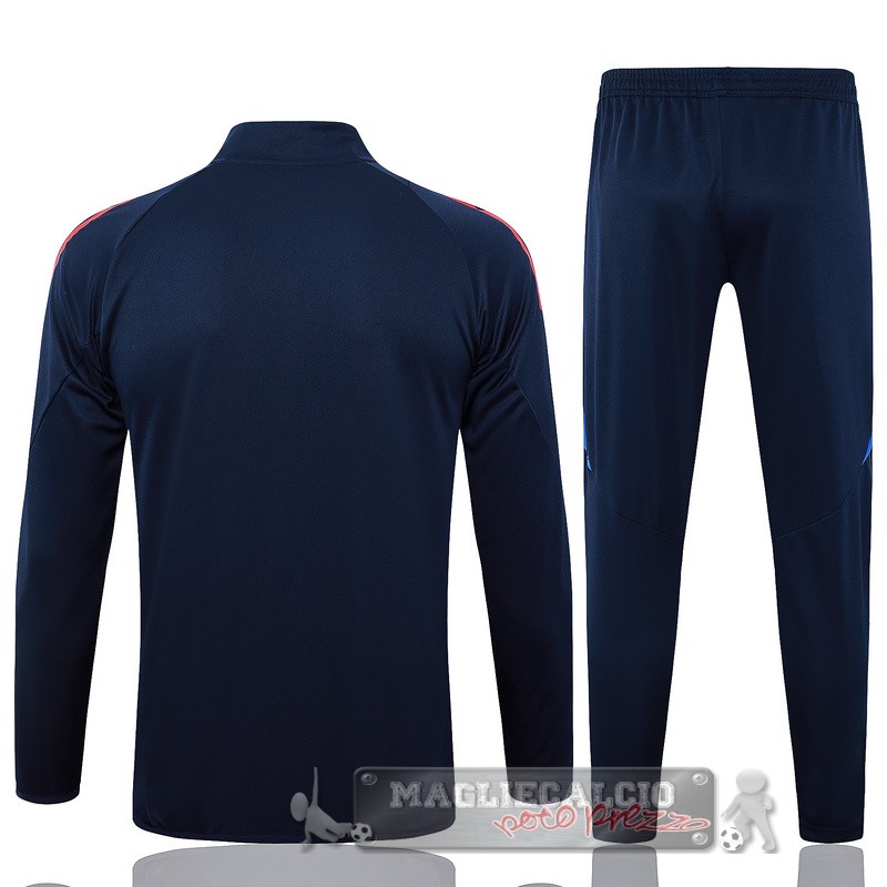 Set Completo Set Completo Lunga Zip Giacca Italia 2024 Blu I Navy
