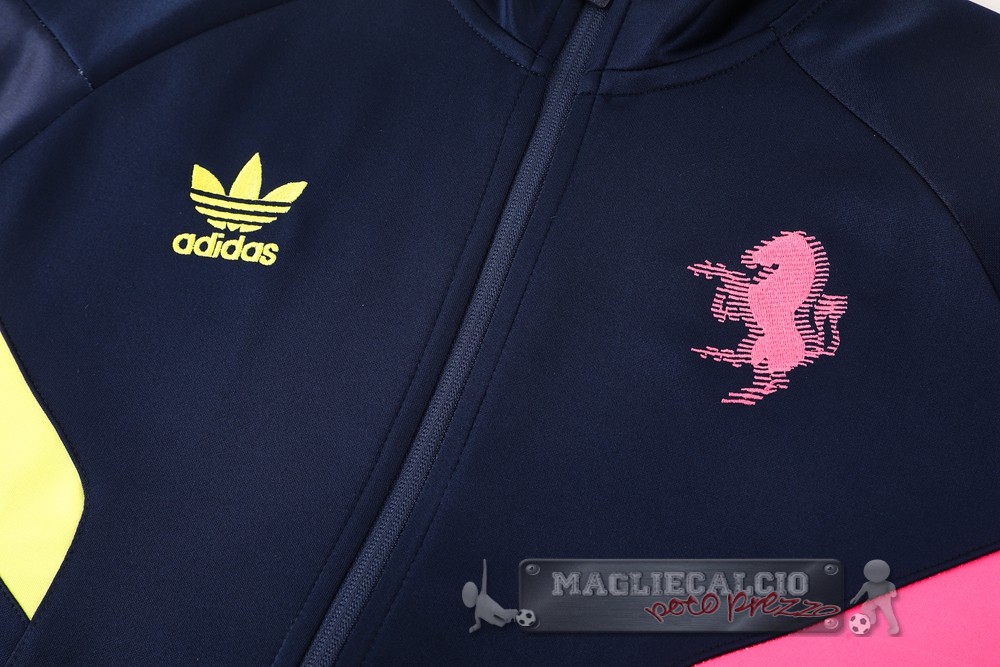 Set Completo Set Completo Lunga Zip Giacca Juventus 2024 2025 Blu Navy Rosa