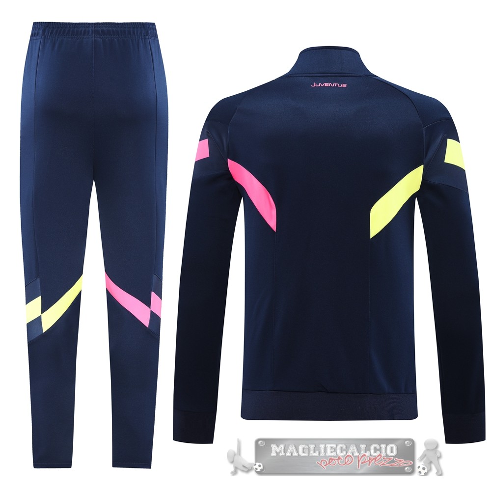 Set Completo Set Completo Lunga Zip Giacca Juventus 2024 2025 Blu Navy Rosa