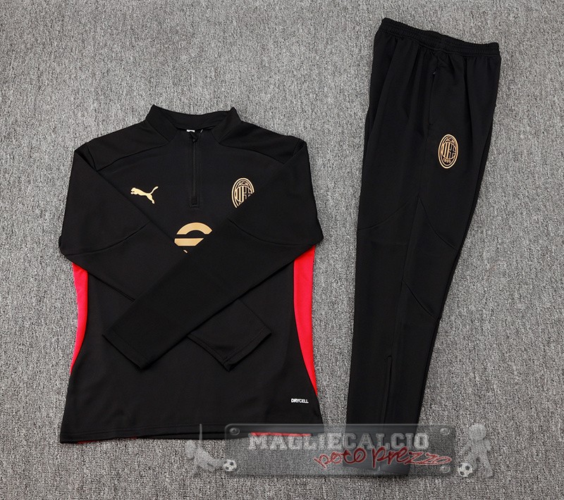 Set Completo Sudadera Formazione AC Milan 2024 2025 Nero