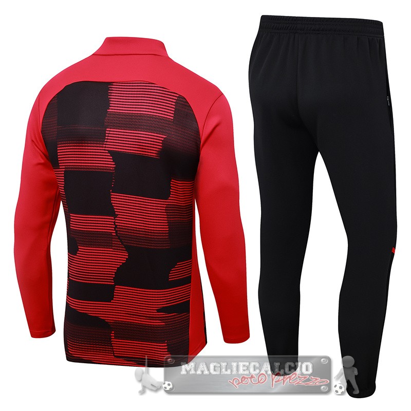 Set Completo Sudadera Formazione AC Milan 2024 2025 Rosso I Nero