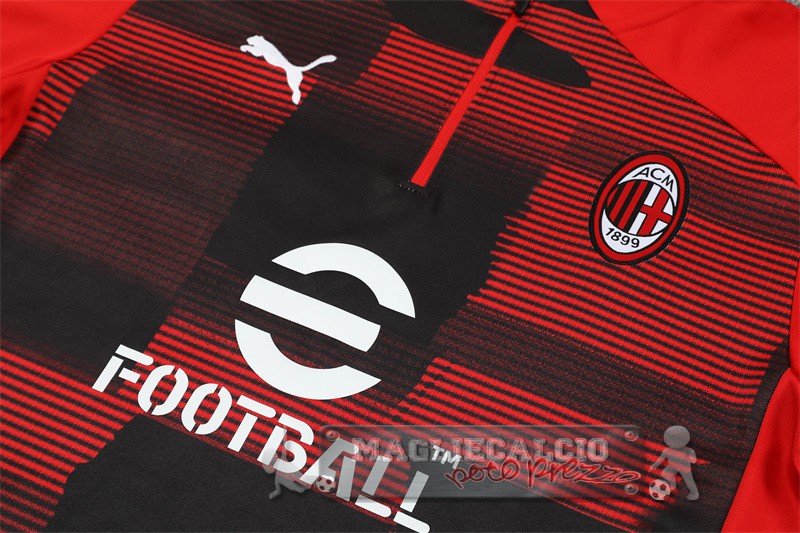 Set Completo Sudadera Formazione AC Milan 2024 2025 Rosso Nero