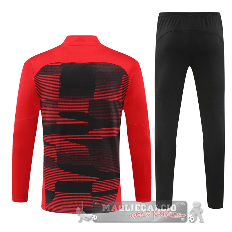 Set Completo Sudadera Formazione AC Milan 2024 2025 Rosso Nero