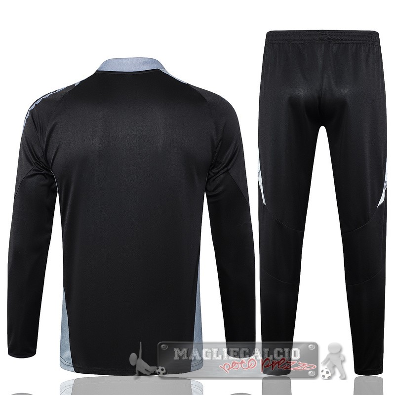 Set Completo Sudadera Formazione Italia 2024 Nero Grigio