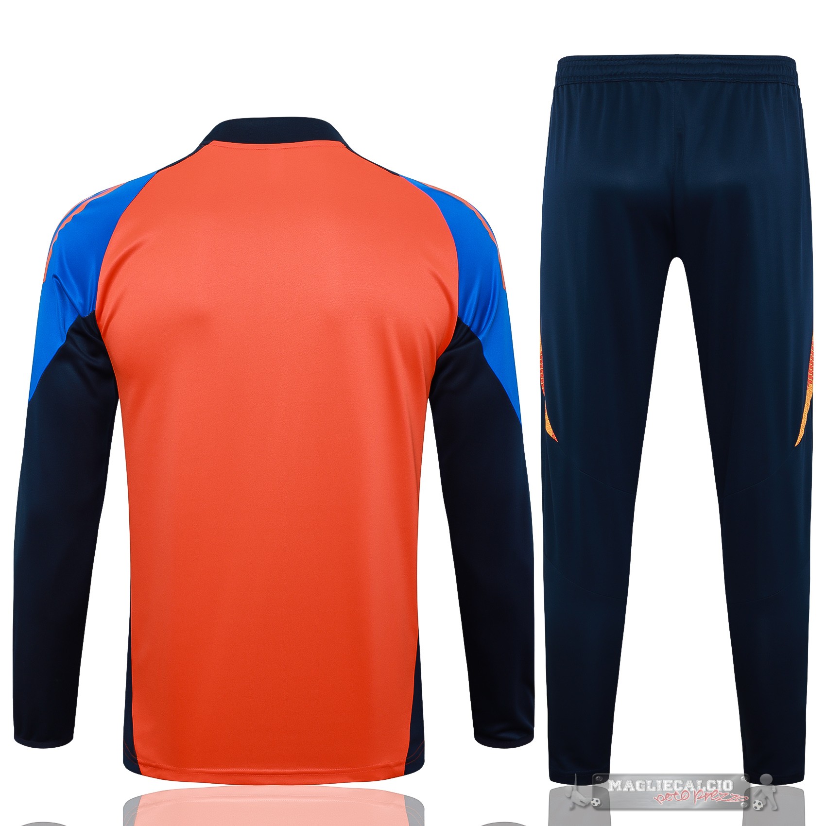 Set Completo Sudadera Formazione Juventus 2024 2025 Arancione Blu