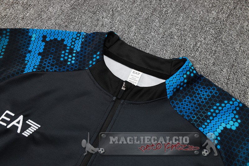 Set Completo Sudadera Formazione Napoli 2024 2025 Blu Nero
