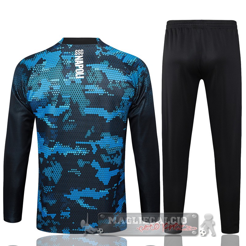 Set Completo Sudadera Formazione Napoli 2024 2025 Blu Nero