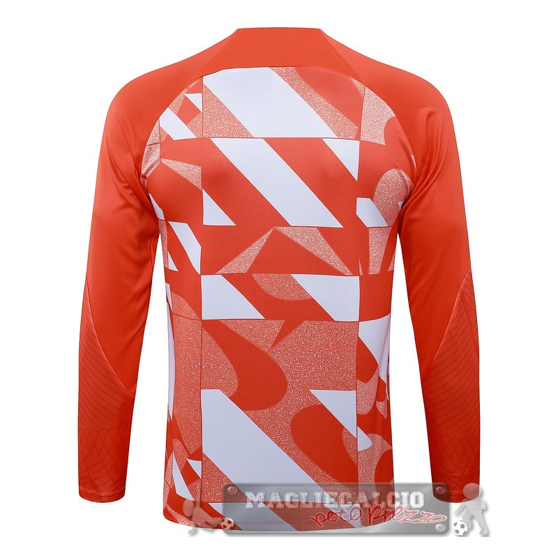 Sudadera Formazione Inter Milan 2024 2025 Arancione Bianco