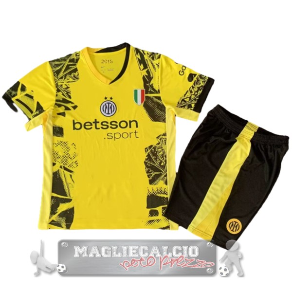 Terza Conjunto De Bambino Inter Milán 2024 2025 Giallo