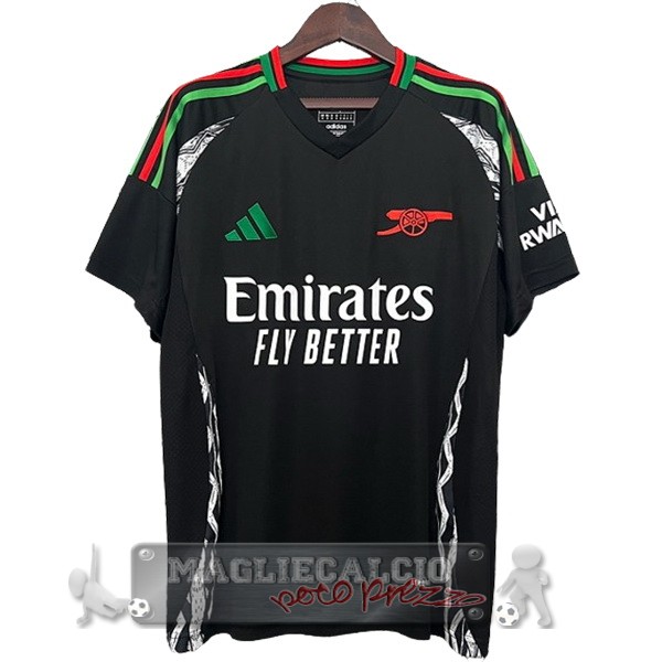 Thailandia Away Maglia Arsenal 2024 2025 Nero