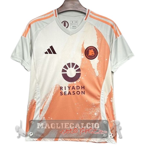 Thailandia Away Maglia As Roma 2024 2025 Bianco
