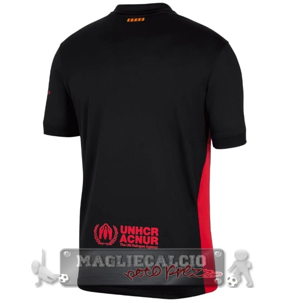 Thailandia Away Maglia Barcelona 2024 2025 Nero Rosso