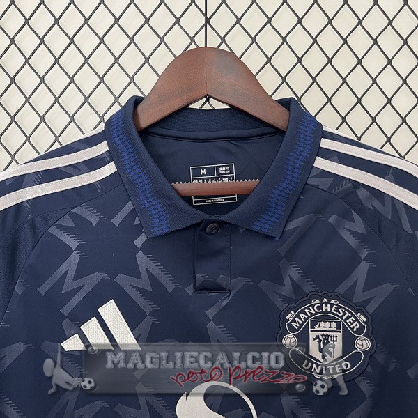 Thailandia Away Maglia Manchester United 2024 2025 Blu
