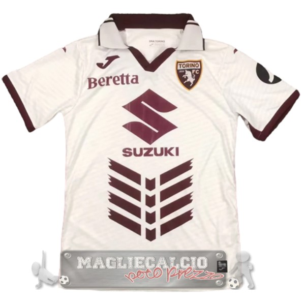 Thailandia Away Maglia Torino 2024 2025 Bianco Rosso