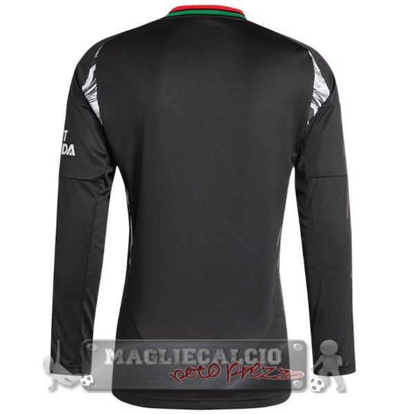 Thailandia Away Manica lunga Arsenal 2024 2025 Nero