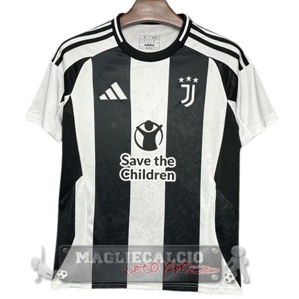 Thailandia Home Maglia Juventus 2024 2025 Bianco I Nero
