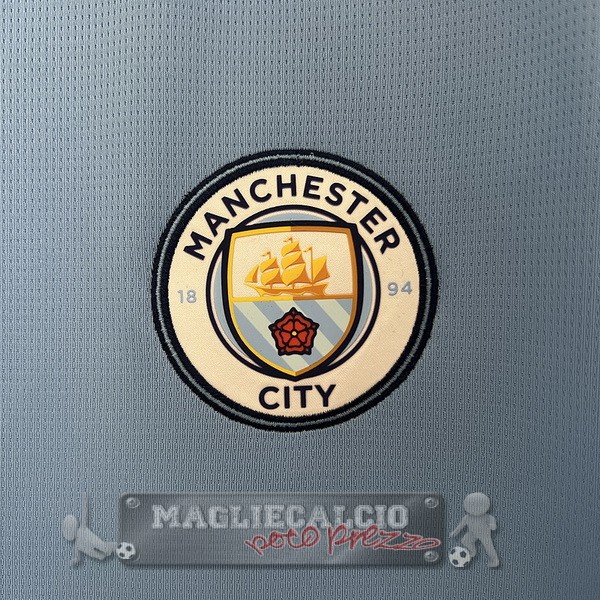 Thailandia Home Maglia Manchester City 2024 2025 Blu