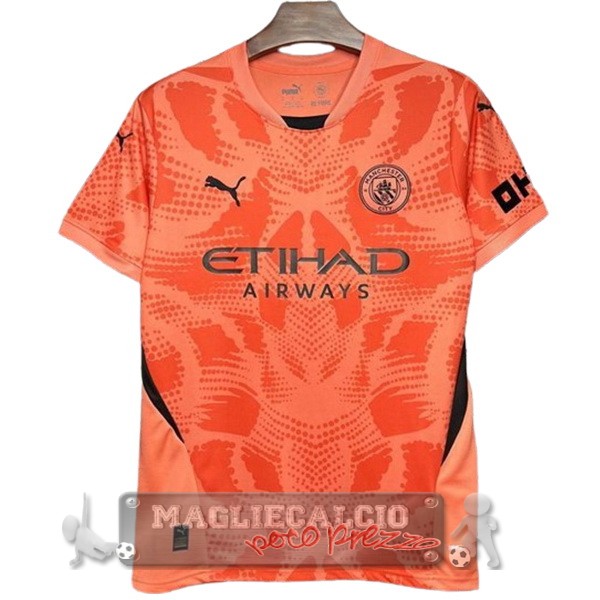 Thailandia Portiere Maglia Manchester City 2024 2025 Arancione